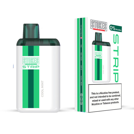 STOKES Strip - 0% Nic. (Disposable Device) -  4000 puffs - Cool Mint