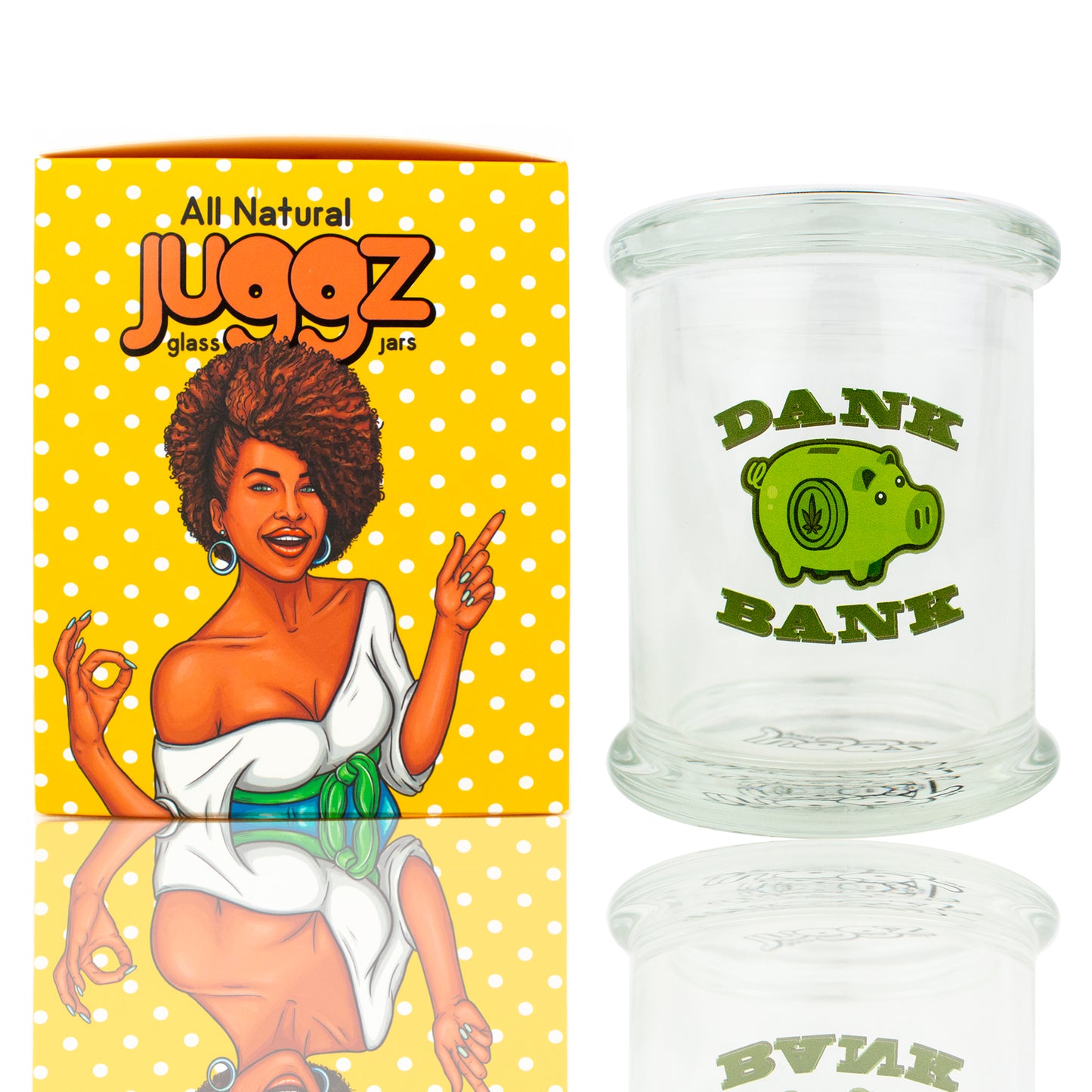 STOKES  Juggz Glass Jars - Dank Bank
