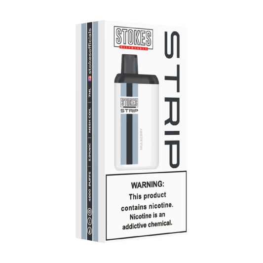 STOKES Strip - 5% Nic. (Disposable Device) - 4000 Puffs - Mulberry