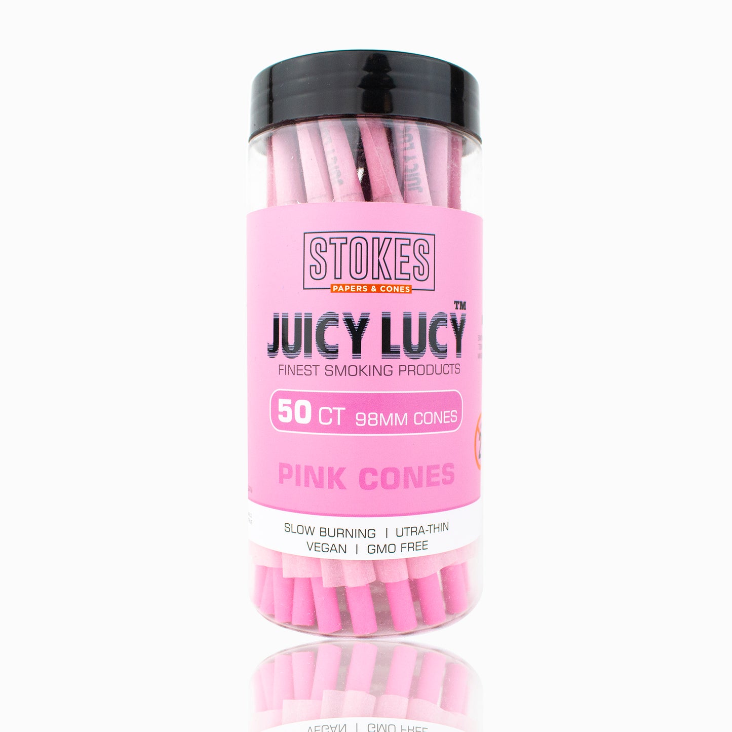 STOKES Juicy Lucy Pink Cones 98mm (Jar 50ct)